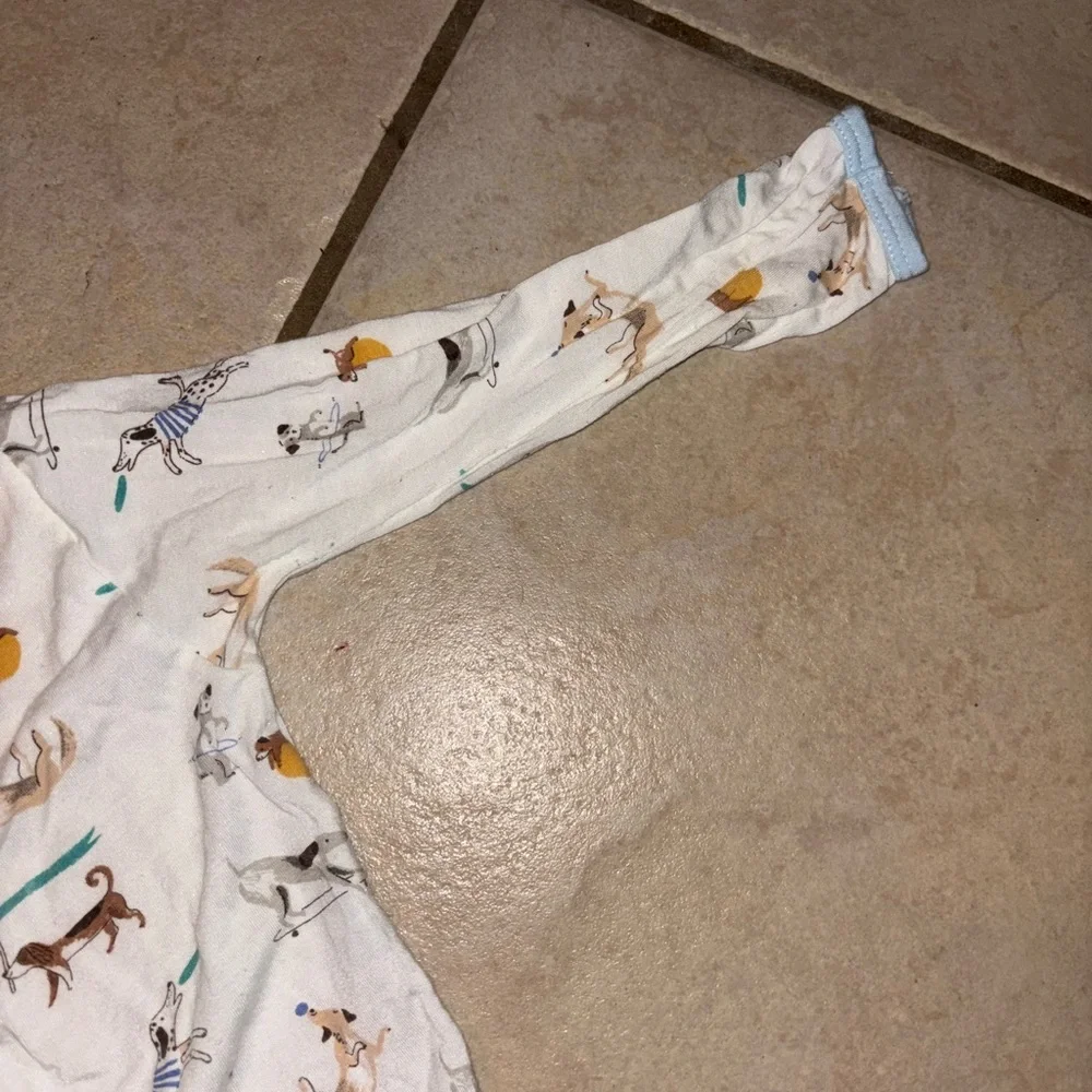 Like New Magnetic Me White Animal Print Footie - Picture 6 of 11